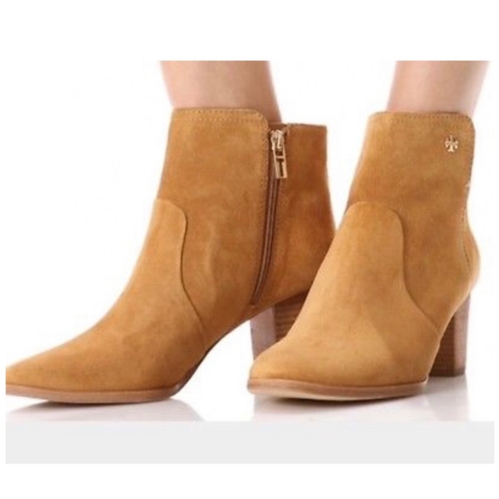 Tory Burch Sabe Bootie Caramel Size 7.5